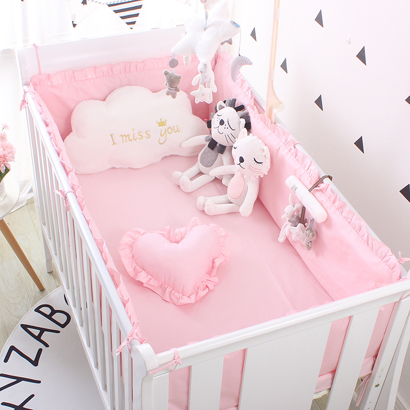 Baby Nursery Sale - 5 шт., однотонный комплект детского постельного