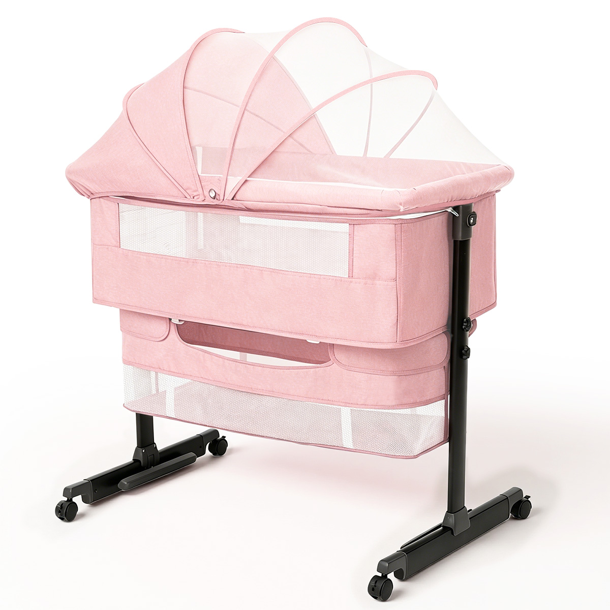 Bassinet Bedside Sleeper - Портативная детская кроватка Kmaier розового цвета
