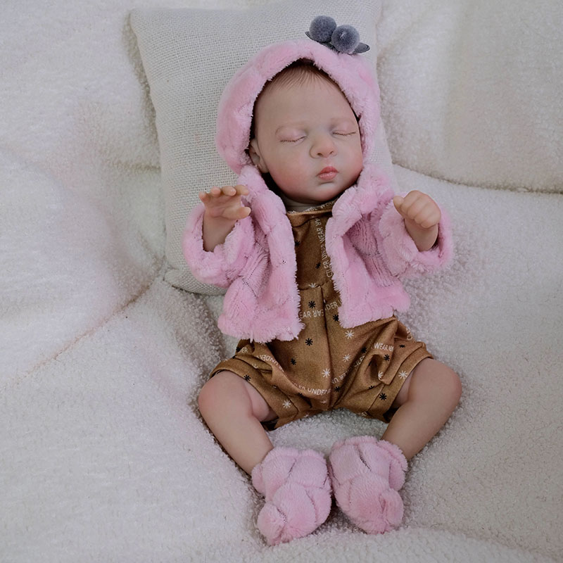 Baby Nursery Images - 12-дюймовая силиконовая кукла реборн Luna, многослойная