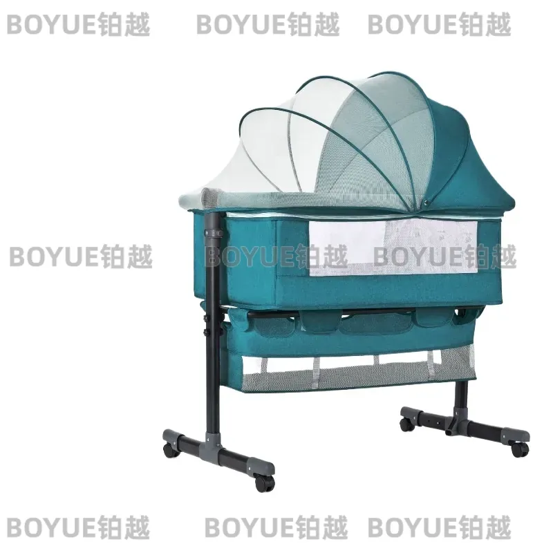 Bassinet Bedside Sleeper - Алюминиевая складная прикроватная кроватка-люлька, портативная коляска-кроватка