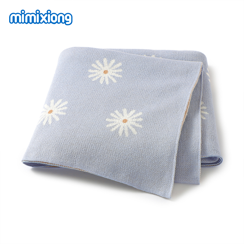 Baby Boy Nursery Quilt - Детские одеяла с цветочным принтом, вязаные
