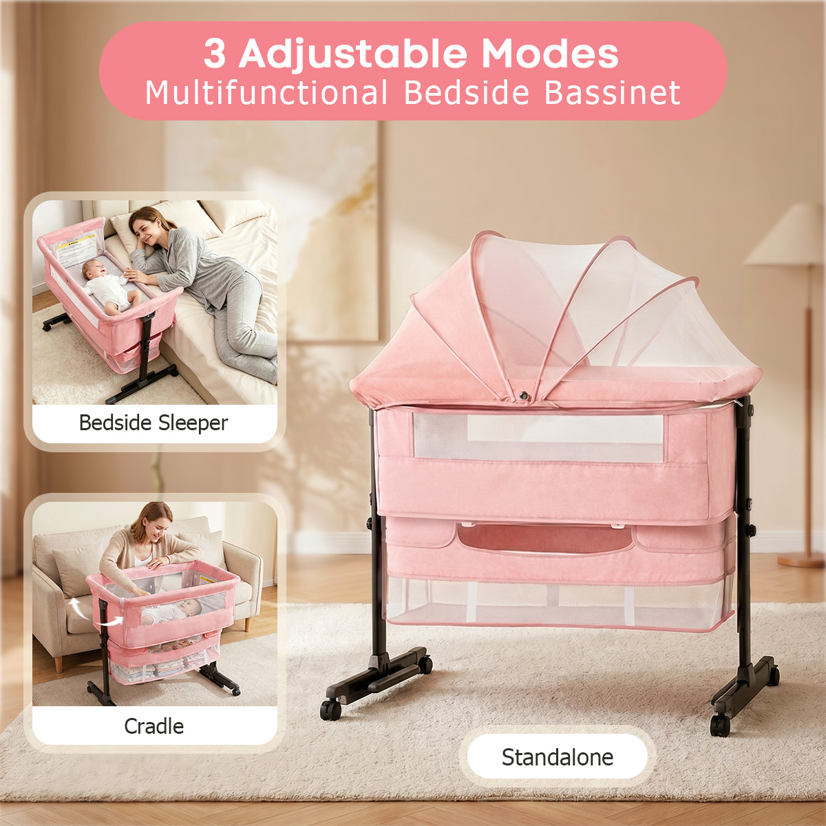 Детская люлька-кроватка, склад – обзор и цена Bassinet Bedside Sleeper