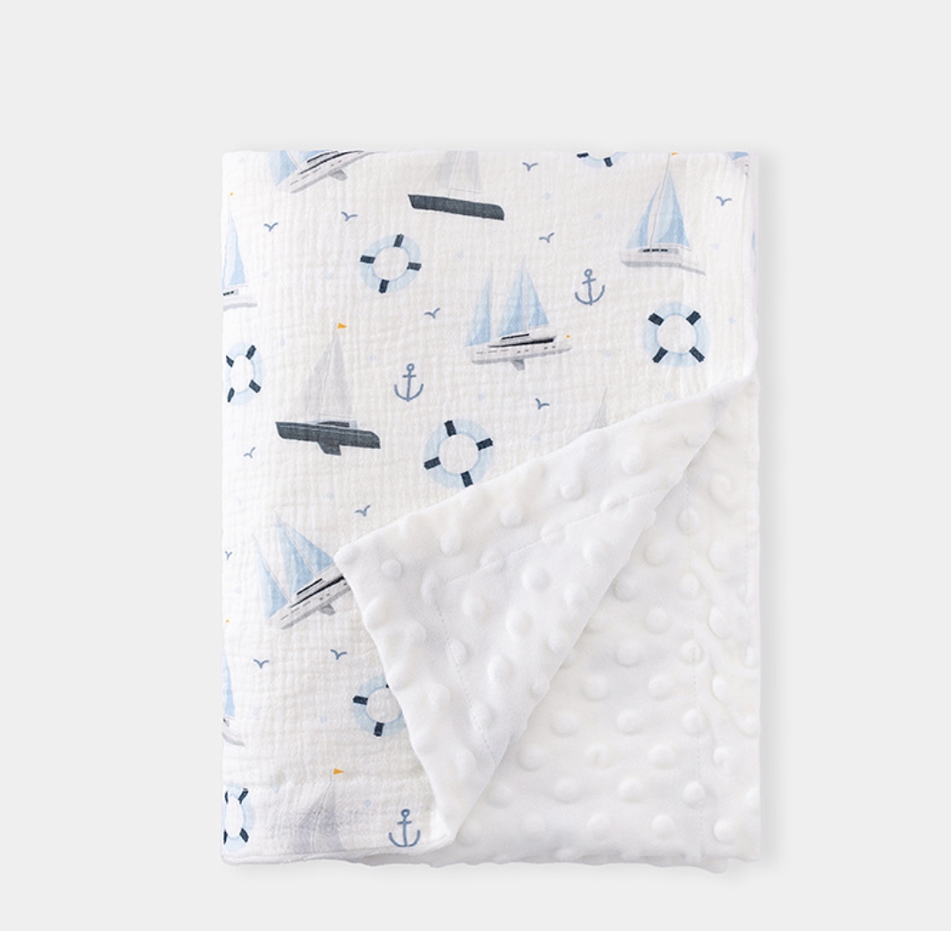 Муслиновое одеяло-пеленка для  – обзор и цена Baby Boy Nursery Quilt