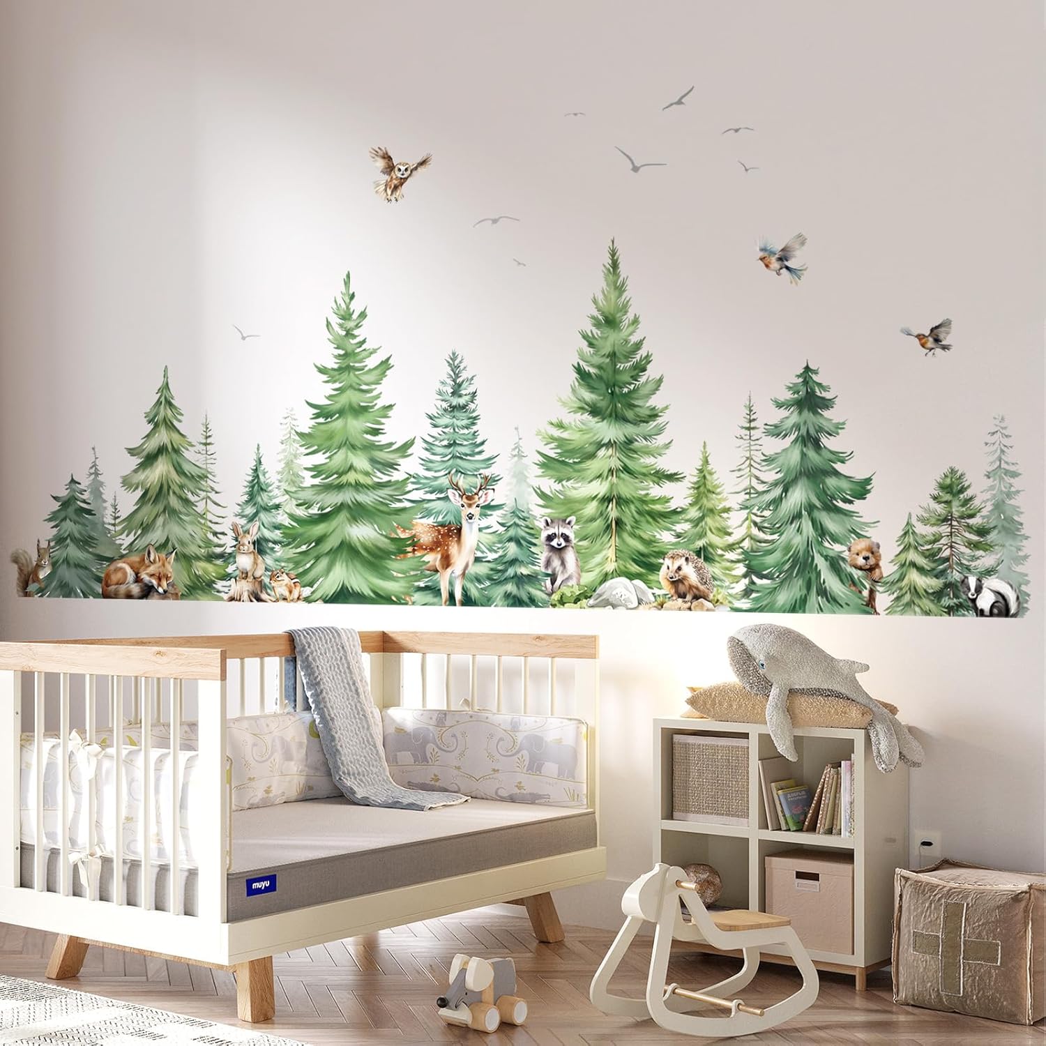 Большие акварельные сосны, жив – обзор и цена Baby Nursery Package
