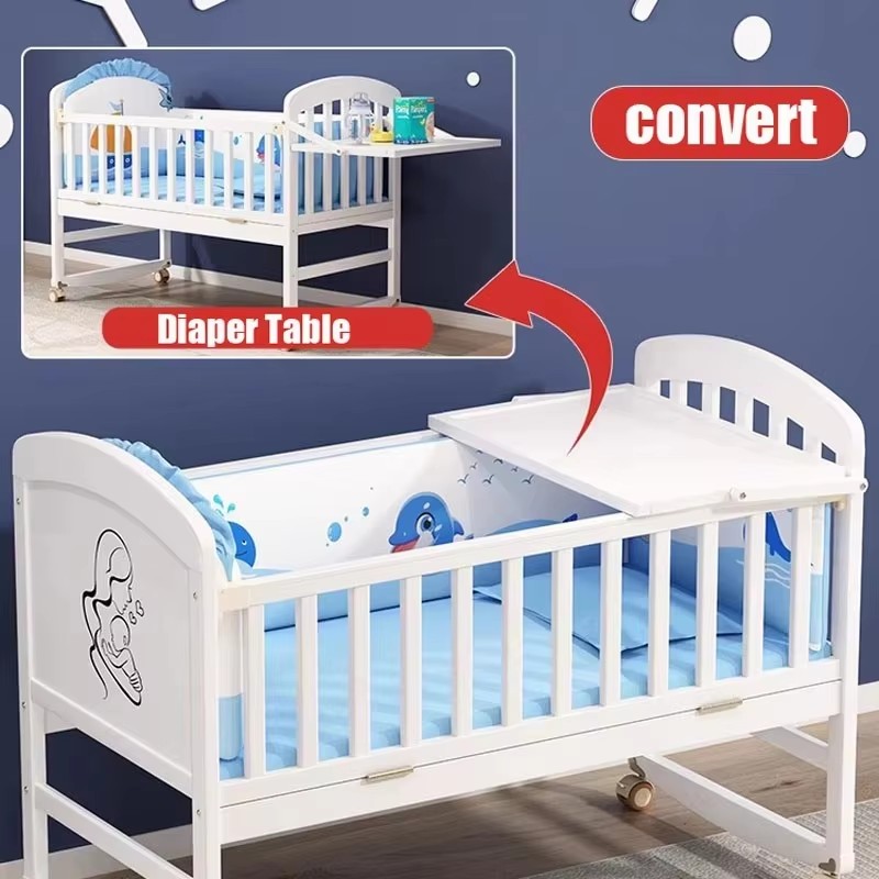 Детская деревянная кроватка с  – обзор и цена Baby Nursery Sale