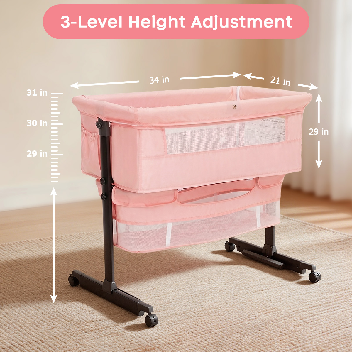 Портативная детская кроватка K – обзор и цена Bassinet Bedside Sleeper