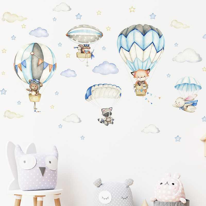 Мультяшные милые животные, воз – обзор и цена Baby Nursery Wall Decals
