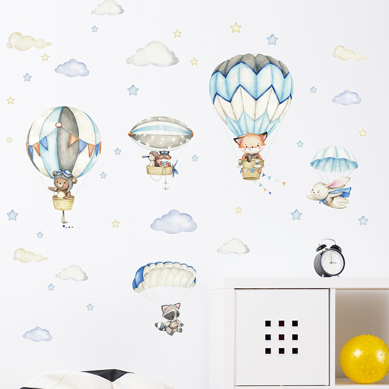 Мультяшные милые животные, воз – обзор и цена Baby Nursery Wall Decals