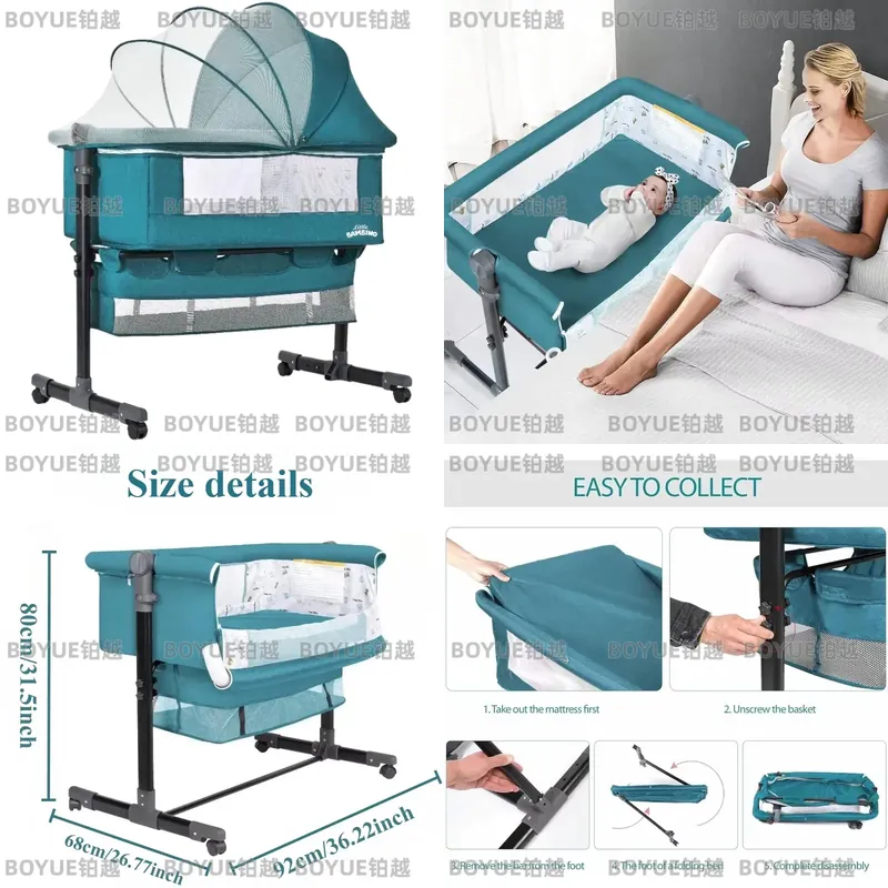 Детская кроватка-люлька 3-в-1  – обзор и цена Bassinet Bedside Sleeper