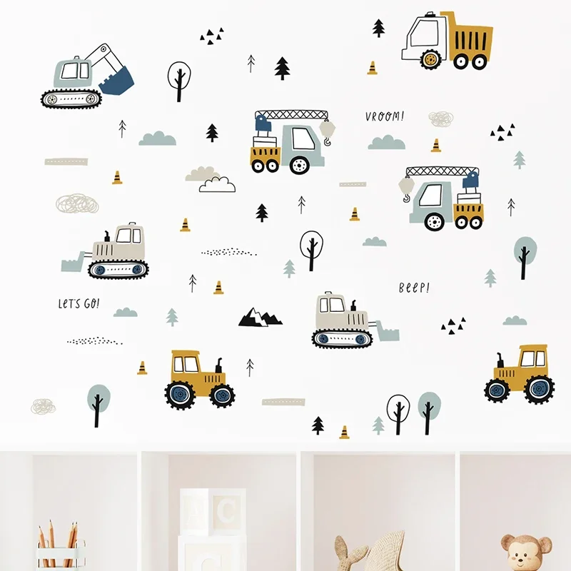 Ручной рисунок, милые автомоби – обзор и цена Baby Nursery Wall Decals