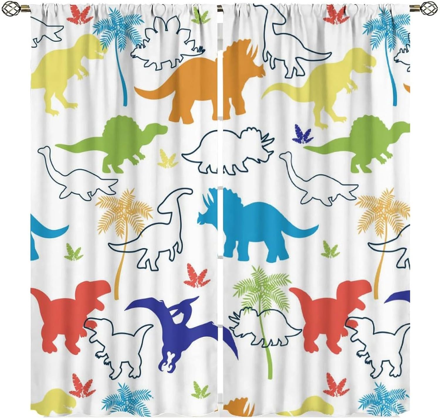 Детские шторы с динозаврами, к – обзор и цена Blackout Curtain Nursery