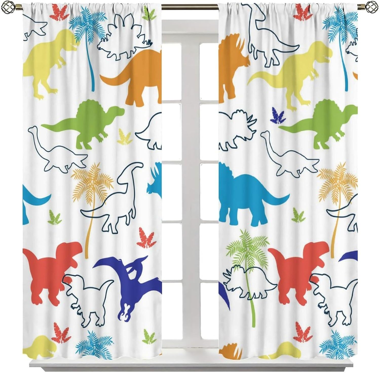 Детские шторы с динозаврами, к – обзор и цена Blackout Curtain Nursery