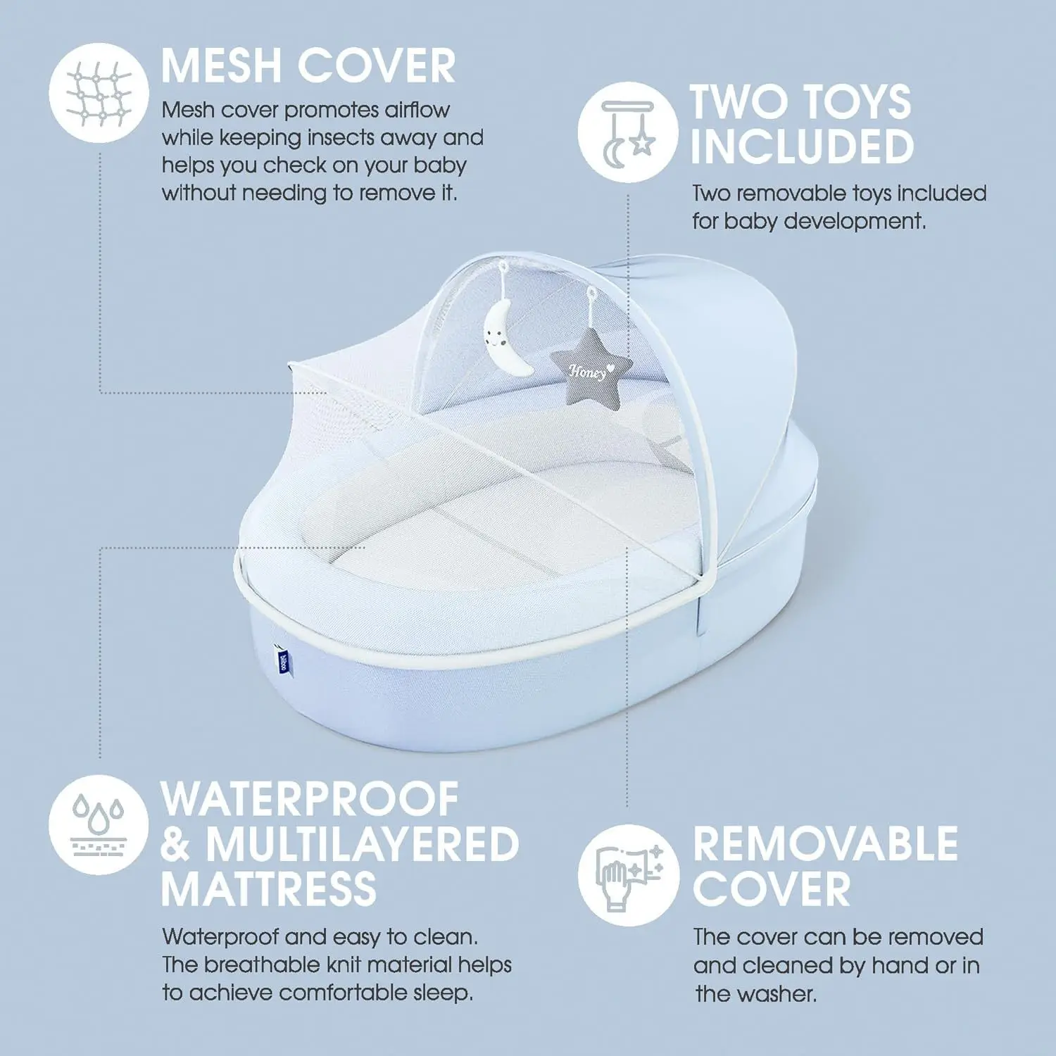 Многофункциональная колыбель-г – обзор и цена Bassinet Bedside Sleeper