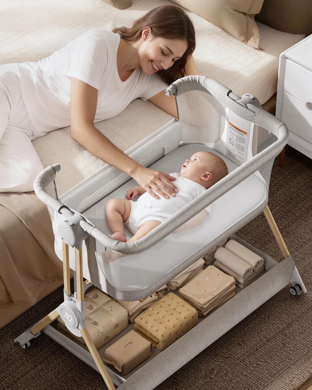 Детская кроватка-люлька 3 в 1, – обзор и цена Bassinet Bedside Sleeper